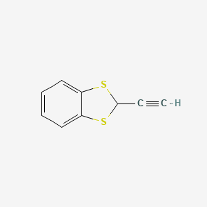 molecular formula C9H6S2 B14149002 2-Ethynyl-2H-1,3-benzodithiole CAS No. 88790-41-4