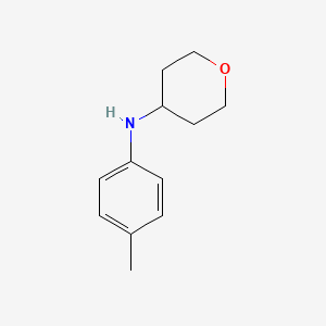 N-(4-methylphenyl)oxan-4-amine