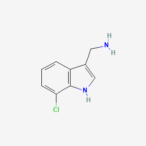 (7-chloro-1H-indol-3-yl)methanamine