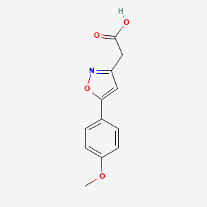 [5-(4-Methoxyphenyl)isoxazol-3-yl]acetic acid