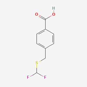 4-{[(Difluoromethyl)thio]methyl}benzoic acid
