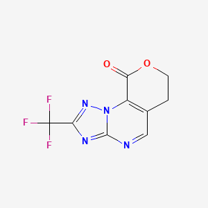 2-(trifluoromethyl)-6,7-dihydro-9H-pyrano[4,3-e][1,2,4]triazolo[1,5-a]pyrimidin-9-one