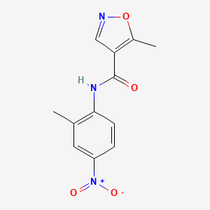 5-methyl-N-(2-methyl-4-nitrophenyl)-1,2-oxazole-4-carboxamide