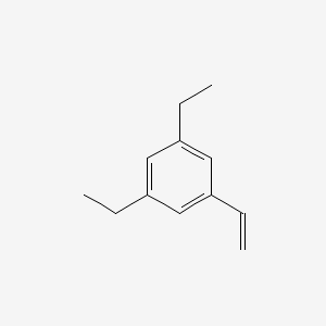 molecular formula C12H16 B14149179 1-Ethenyl-3,5-diethylbenzene CAS No. 46117-55-9