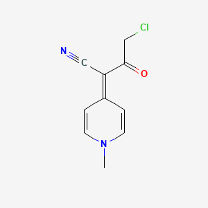 4-Chloro-2-(1-methyl-1,4-dihydropyridin-4-ylidene)-3-oxobutanenitrile