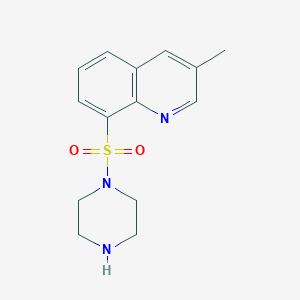 3-Methyl-8-(piperazine-1-sulfonyl)quinoline
