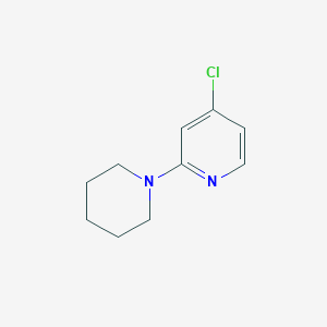 molecular formula C10H13ClN2 B1414925 4-CHLORO-2-(PIPERIDIN-1-YL)PYRIDINE CAS No. 1086376-30-8
