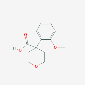 molecular formula C13H16O4 B1414928 4-(2-Methoxyphenyl)oxane-4-carboxylic acid CAS No. 1039931-72-0