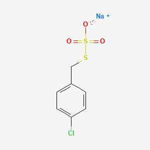 molecular formula C7H6ClNaO3S2 B14149289 Sodium S-(4-chlorobenzyl) sulfurothioate CAS No. 14752-65-9