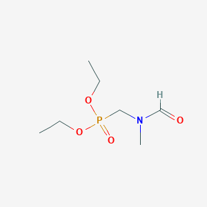molecular formula C7H16NO4P B14149299 Diethyl P-[(formylmethylamino)methyl]phosphonate CAS No. 124456-20-8