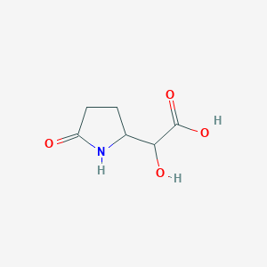 molecular formula C6H9NO4 B141493 2-Hydroxy-2-(5-oxopyrrolidin-2-yl)acetic acid CAS No. 136980-28-4