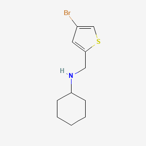 N-[(4-bromothiophen-2-yl)methyl]cyclohexanamine