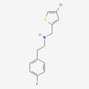 N-((4-Bromothiophen-2-yl)methyl)-2-(4-fluorophenyl)ethanamine
