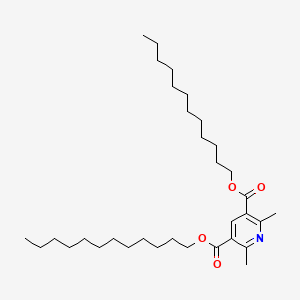 molecular formula C33H57NO4 B14149352 Didodecyl 2,6-dimethyl-3,5-pyridinedicarboxylate CAS No. 57582-77-1