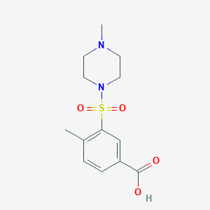 4-Methyl-3-[(4-methylpiperazin-1-yl)sulfonyl]benzoic acid