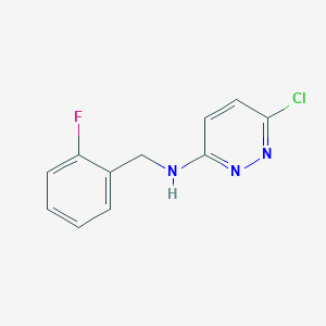 6-chloro-N-[(2-fluorophenyl)methyl]pyridazin-3-amine