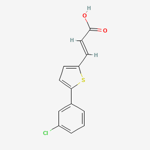3-[5-(3-Chlorophenyl)thiophen-2-yl]prop-2-enoic acid