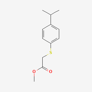 Methyl 2-{[4-(propan-2-yl)phenyl]sulfanyl}acetate