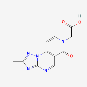 molecular formula C11H9N5O3 B1414953 (2-methyl-6-oxopyrido[3,4-e][1,2,4]triazolo[1,5-a]pyrimidin-7(6H)-yl)acetic acid CAS No. 1030420-11-1