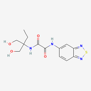 molecular formula C13H16N4O4S B14149534 N-(2,1,3-benzothiadiazol-5-yl)-N'-[1-hydroxy-2-(hydroxymethyl)butan-2-yl]ethanediamide CAS No. 951989-06-3