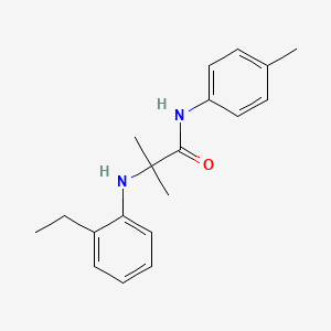 molecular formula C19H24N2O B14149540 N~2~-(2-Ethylphenyl)-2-methyl-N-(4-methylphenyl)alaninamide CAS No. 89312-35-6