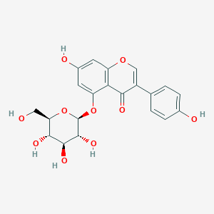 molecular formula C21H20O10 B14149578 7-hydroxy-3-(4-hydroxyphenyl)-5-[(2S,3R,4S,5S,6R)-3,4,5-trihydroxy-6-(hydroxymethyl)oxan-2-yl]oxychromen-4-one CAS No. 128508-06-5