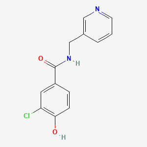 3-chloro-4-hydroxy-N-(pyridin-3-ylmethyl)benzamide