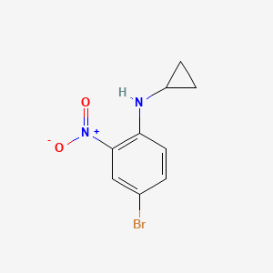 molecular formula C9H9BrN2O2 B1414962 4-Bromo-N-cyclopropyl-2-nitroaniline CAS No. 887351-39-5