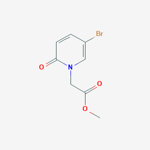 molecular formula C8H8BrNO3 B1414964 (5-Bromo-2-oxo-2H-pyridin-1-yl)-acetic acid methyl ester CAS No. 1040020-44-7