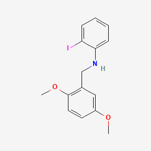 molecular formula C15H16INO2 B1414968 N-[(2,5-dimethoxyphenyl)methyl]-2-iodoaniline CAS No. 1039834-70-2