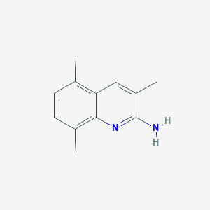 molecular formula C12H14N2 B14149695 3,5,8-Trimethylquinolin-2-amine CAS No. 948291-75-6