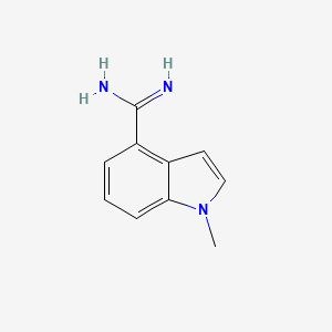 molecular formula C10H11N3 B1414970 1-methyl-1H-indole-4-carboximidamide CAS No. 1030422-66-2
