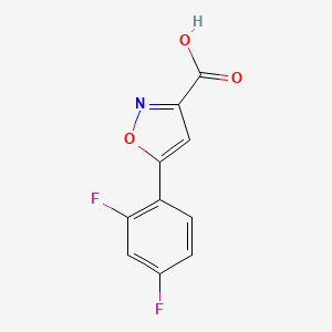 B1414974 5-(2,4-Difluorophenyl)isoxazole-3-carboxylic acid CAS No. 1083224-23-0