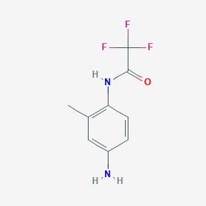 molecular formula C9H9F3N2O B1414975 N-(4-amino-2-methylphenyl)-2,2,2-trifluoroacetamide CAS No. 1082153-69-2