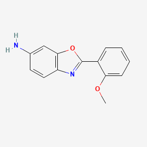 molecular formula C14H12N2O2 B1414976 2-(2-Methoxyphenyl)-1,3-benzoxazol-6-amine CAS No. 1039945-84-0