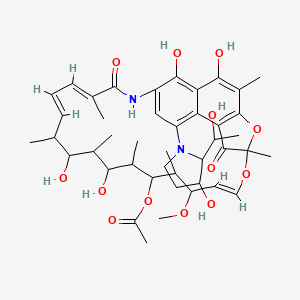 molecular formula C43H58N2O13 B14149763 Halomicin A CAS No. 56411-51-9