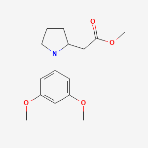 molecular formula C15H21NO4 B14149775 Methyl [1-(3,5-dimethoxyphenyl)pyrrolidin-2-yl]acetate CAS No. 89261-16-5