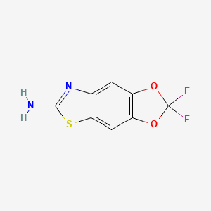 5,5-Difluoro-4,6-dioxa-10-thia-12-azatricyclo[7.3.0.0^{3,7}]dodeca-1(9),2,7,11-tetraen-11-amine