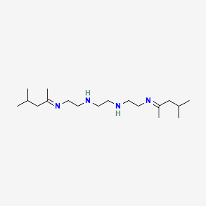 molecular formula C18H38N4 B14149783 N1,N2-Bis[2-[(1,3-dimethylbutylidene)amino]ethyl]-1,2-ethanediamine CAS No. 15753-91-0