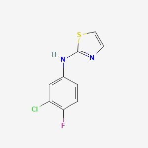 N-(3-chloro-4-fluorophenyl)-1,3-thiazol-2-amine