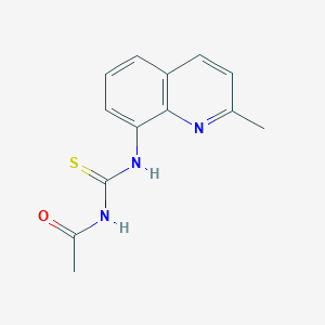 molecular formula C13H13N3OS B14149828 N-[(2-methylquinolin-8-yl)carbamothioyl]acetamide CAS No. 899392-36-0