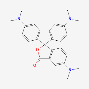 molecular formula C26H27N3O2 B14149913 3',6,6'-Tris(dimethylamino)spiro[2-benzofuran-3,9'-fluorene]-1-one CAS No. 85391-59-9