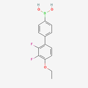 molecular formula C14H13BF2O3 B14149977 4-Ethoxy-2,3-difluoro-1,1'-biphenyl-4'-boronic acid CAS No. 470461-10-0