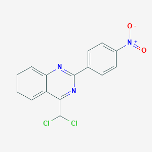 molecular formula C15H9Cl2N3O2 B14150003 4-(Dichloromethyl)-2-(4-nitrophenyl)quinazoline CAS No. 59472-96-7