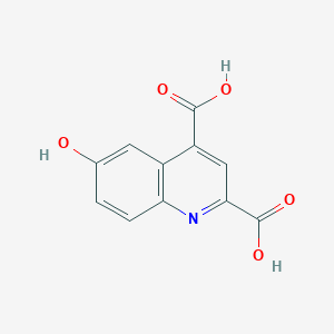 molecular formula C11H7NO5 B14150091 6-Hydroxy-2,4-quinolinedicarboxylic acid CAS No. 5557-56-2