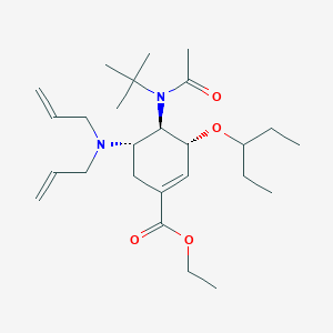 (3R,4r,5s)-ethyl 4-(n-(tert-butyl)acetamido)-5-(diallylamino)-3-(pentan-3-yloxy)cyclohex-1-enecarboxylate