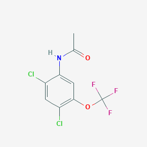 molecular formula C9H6Cl2F3NO2 B14150177 N-[2,4-Dichloro-5-(trifluoromethoxy)phenyl]acetamide CAS No. 143360-20-7