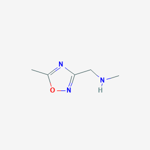 N-Methyl-1-(5-methyl-1,2,4-oxadiazol-3-YL)methanamine