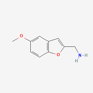 molecular formula C10H11NO2 B1415024 (5-Methoxy-1-benzofuran-2-yl)methanamine CAS No. 165735-67-1