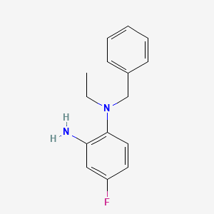 molecular formula C15H17FN2 B1415027 N~1~-Benzyl-N~1~-ethyl-4-fluoro-1,2-benzenediamine CAS No. 1038733-98-0